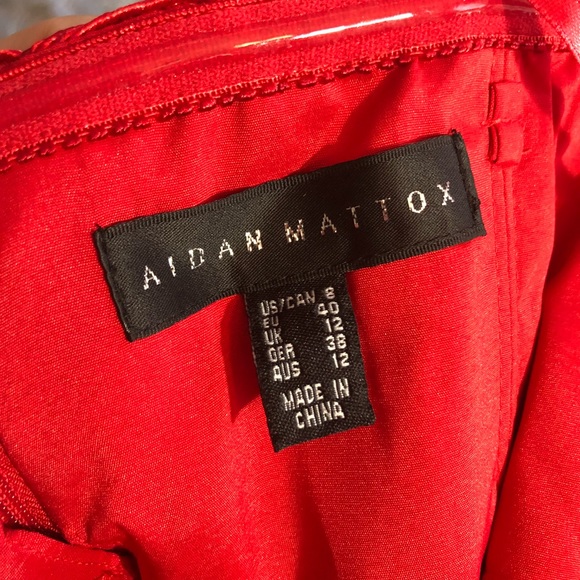 Red Aiden Mattox Gown New - Picture 6 of 7